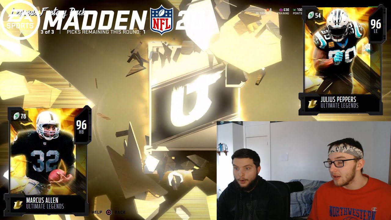 3 FULL LEGEND PULLS!!! Madden NFL 20 Pack Opening!!