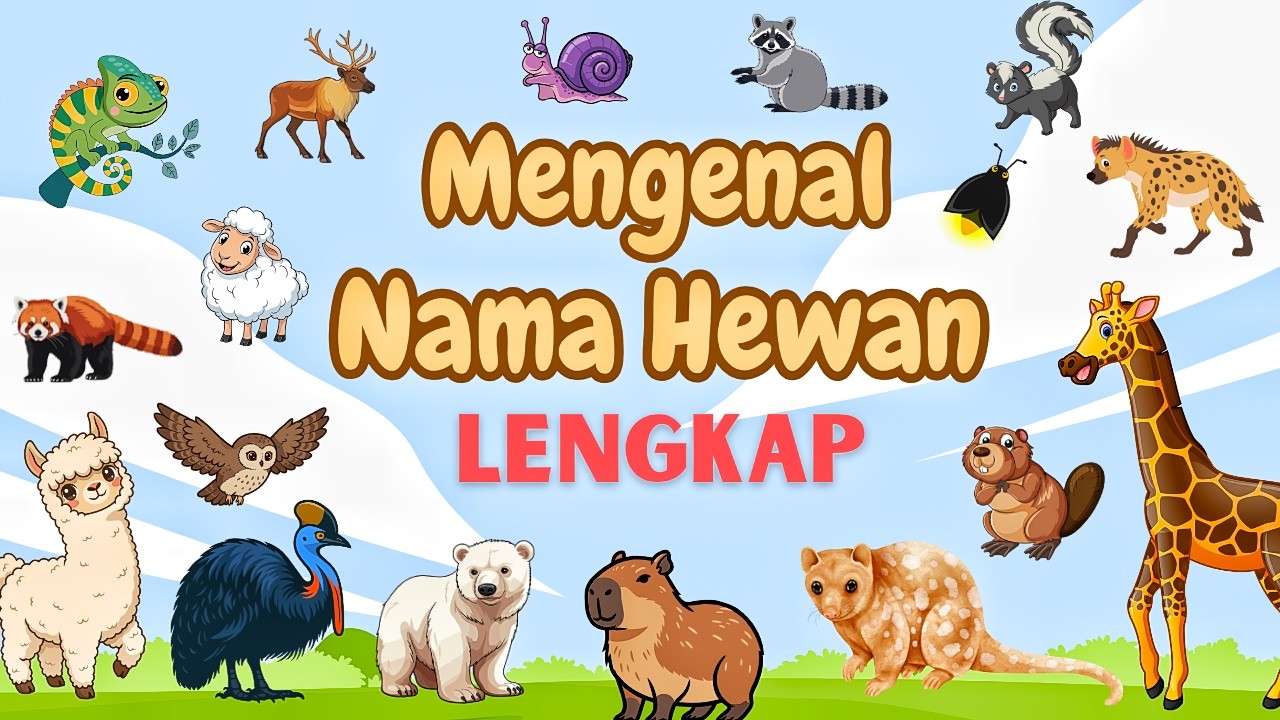 Belajar Mengenal Nama-nama Hewan Lengkap Seru Dan Mudah Dipahami|Video Edukasi Anak