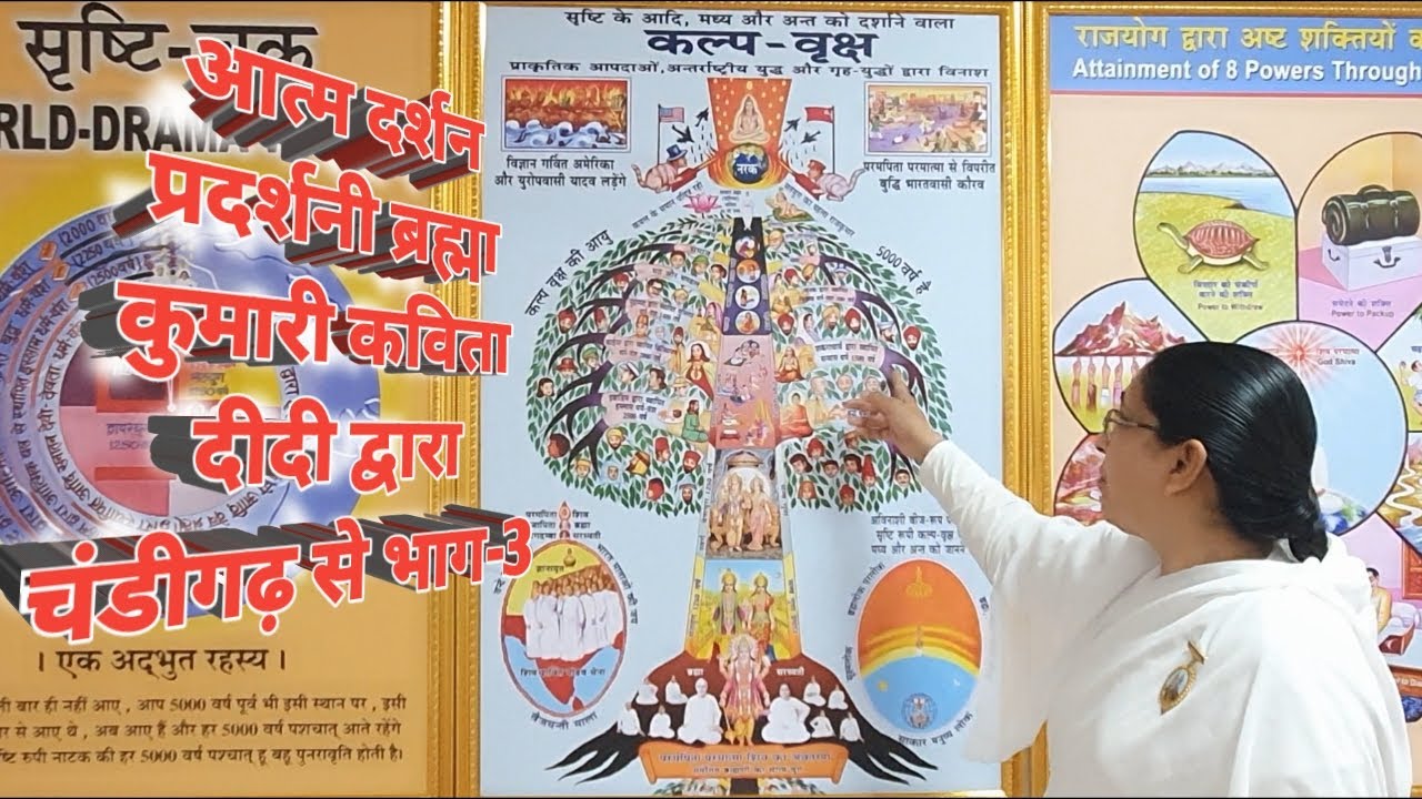 आत्म दर्शन प्रदर्शनी ब्रह्मा कुमारी कविता दीदी द्वारा चंडीगढ़ से भाग  3