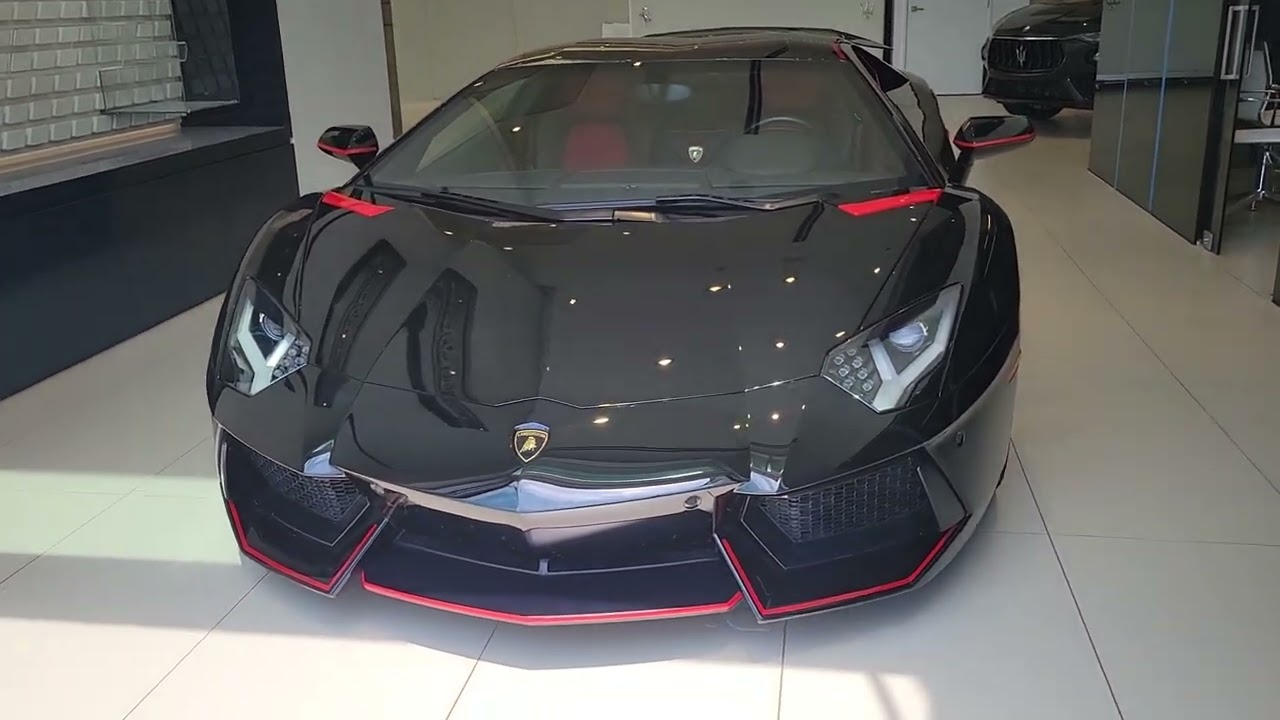 2015 Lamborghini Aventador Black/Black @Boardwalk Ferrari FT2543