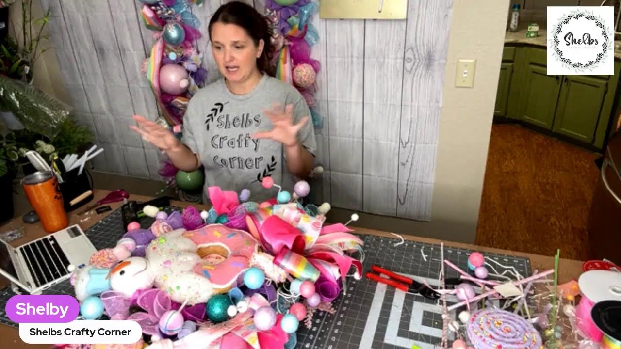 Candyland wreath for garland
