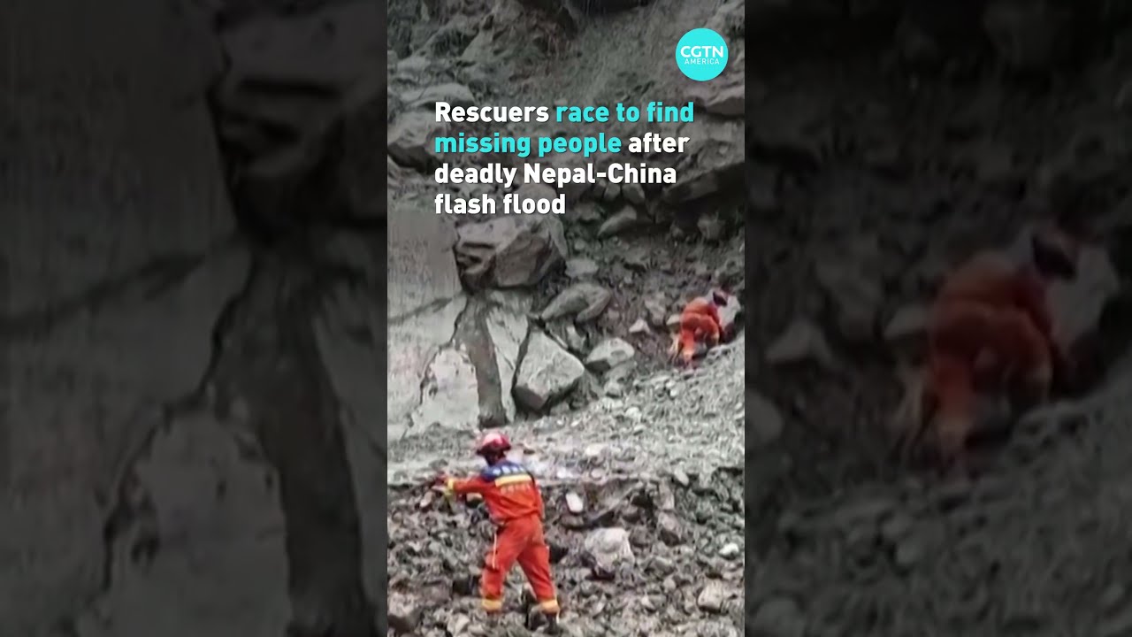 Rescuers race to find missing people after deadly Nepal-China flash flood