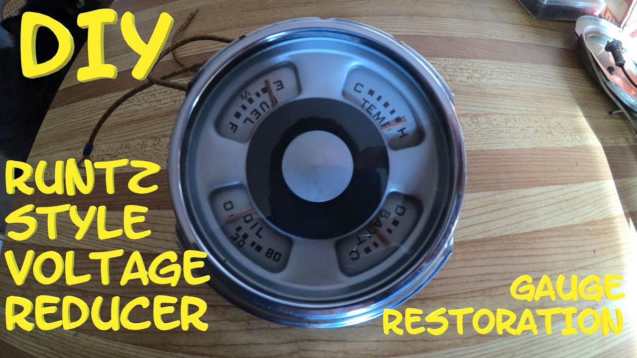 1952 Ford F1 Gauge Rebuild and DIY 12v to 6v Runtz Style Voltage Reducer Build.  Converting Gauges.