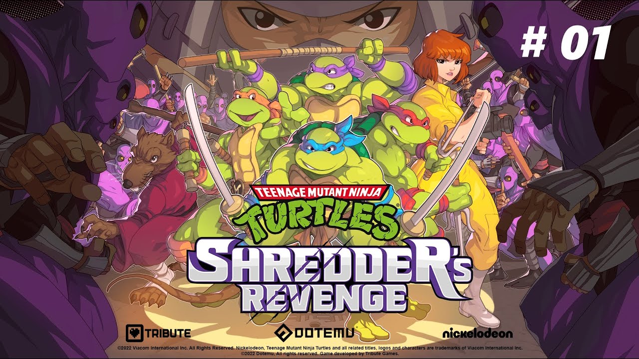 Сольное прохождение TMNT Shredder&rsquo;s Revenge (Часть 01) No Commentary #tmnt