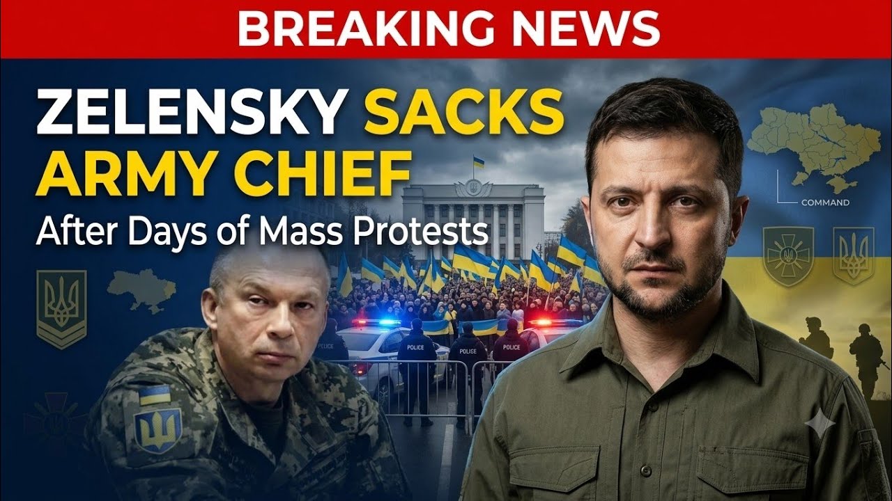 Zelensky Fires Ukraine's Top Army Commander After Nationwide Protests | What Happens Next?