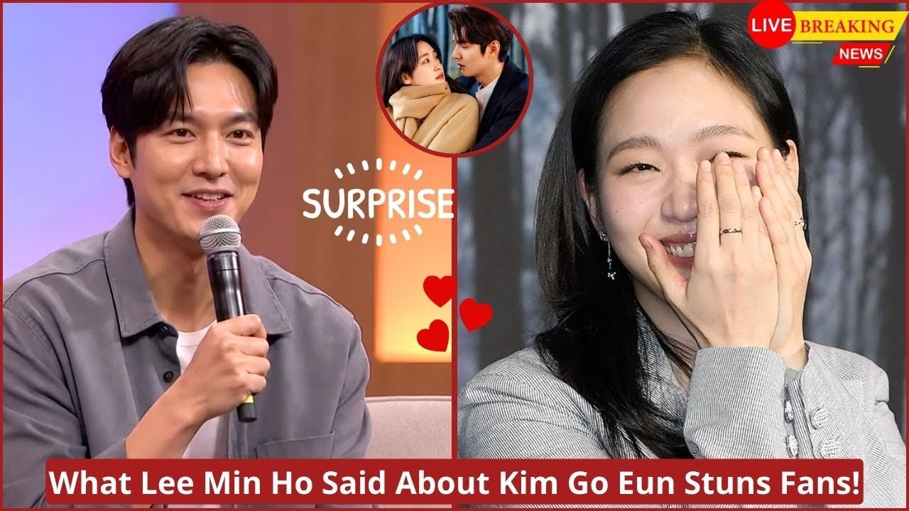 “LEE MIN HO LIVE! What He Said About KIM GO EUN Shocked Everyone!”