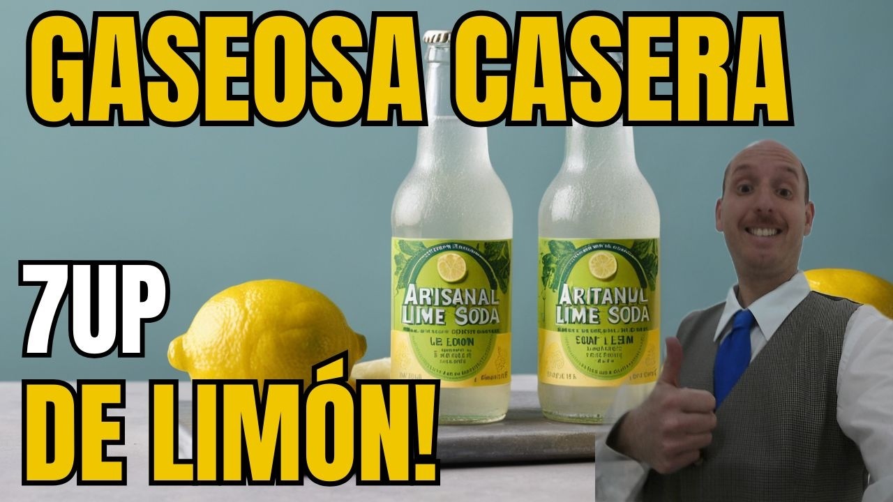 Como Hacer Una Gaseosa Artesanal de Limon 7UP