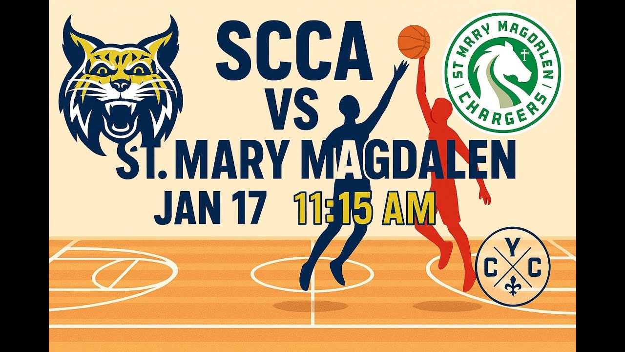 Mid-Morning Showdown 🏀 SCCA vs St. Mary Magdalen Brentwood | Jan 17 • 11:15 AM