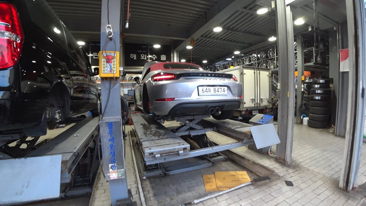 포르쉐 박스터 윈터타이어로 교체하기(+팝콘주행영상) | Porsche 718 Boxster GTS 2.5