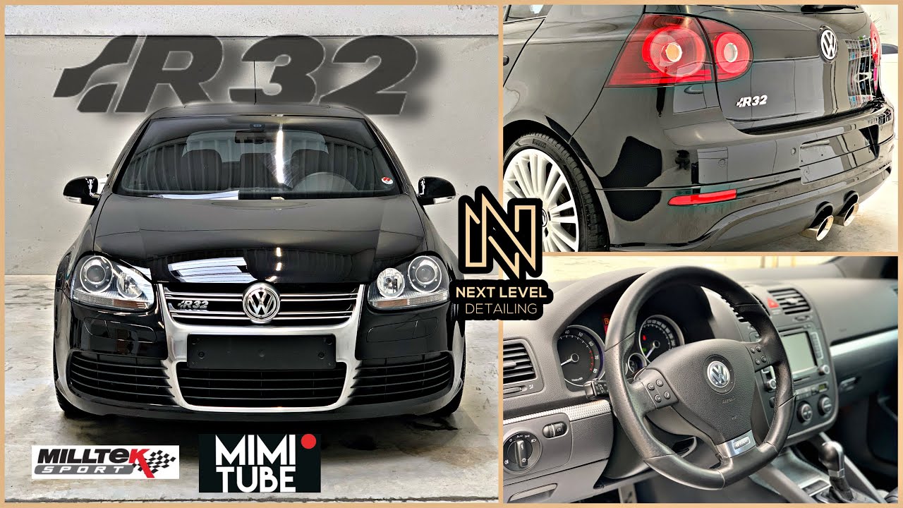 GOLF R32 -  RESTORED & DETAILED - MILLTEK Straightpipe (MIMITUBETV)