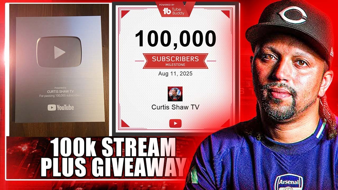 Curtis Shaw TV 100k Stream Plus Eze Shirt Giveaway