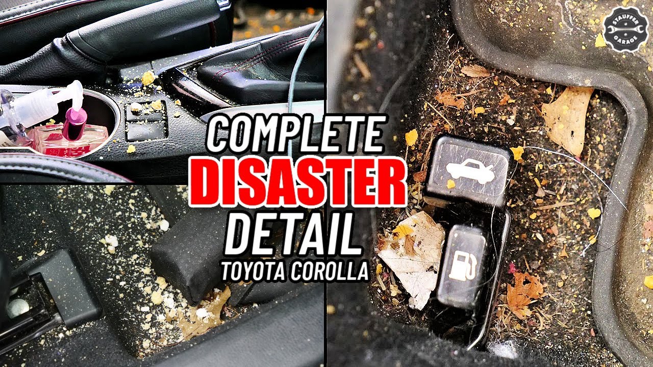 Complete DISASTER Detail - Cleaning A Dirty Toyota Corolla... Interior Restoration How To.