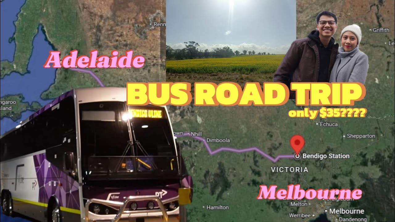 ROAD TRIP ADELAIDE TO MELBOURNE VIA V/LINE BUS AND TRAIN.. SO EXCITED!!!