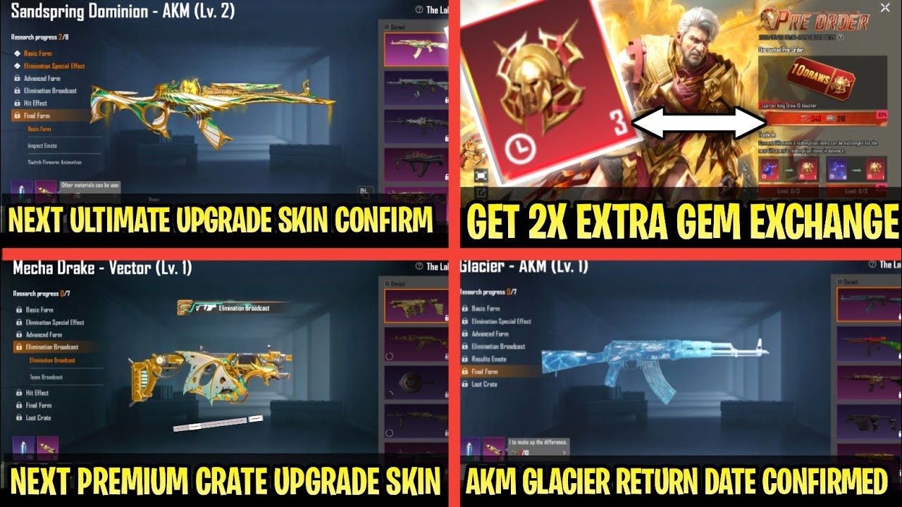 🔴Bgmi AKM RETURN Ultimate Set | Pre-Order Offer Get 2X Gem Extra | Premium Crate Upgrade Skin Coming