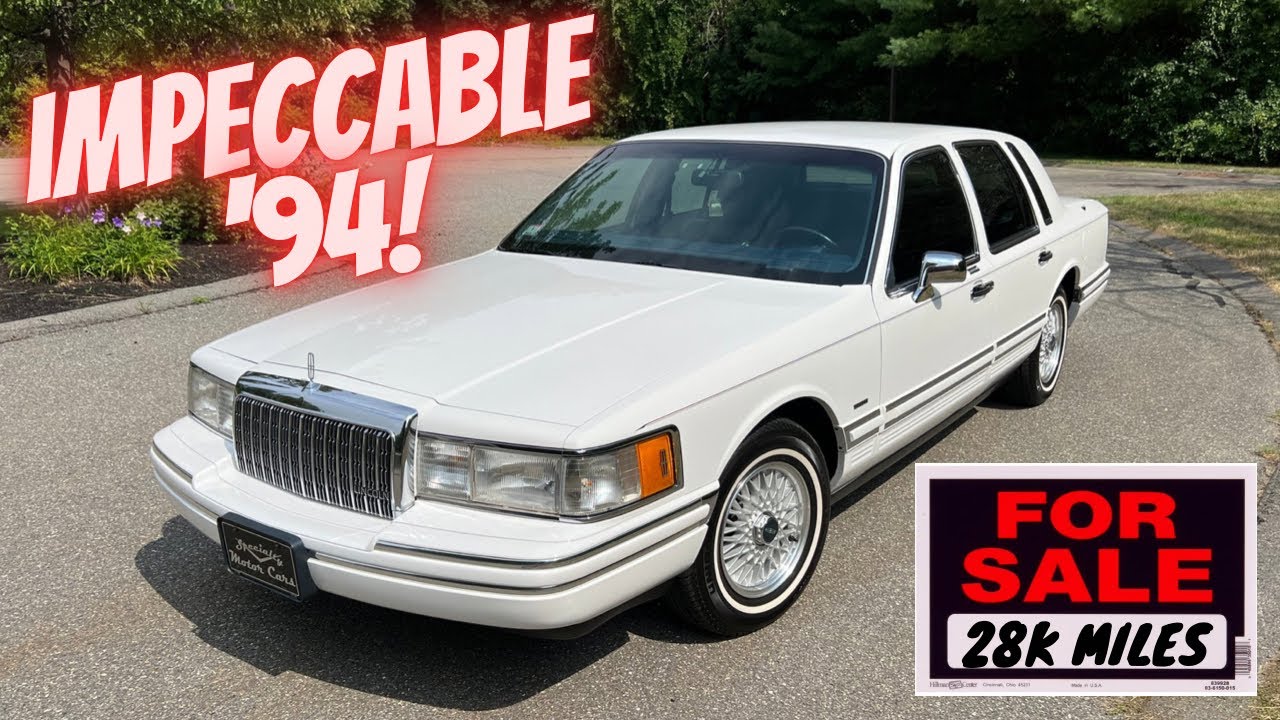 SURVIVOR! 1994 Lincoln Town Car with 28k Miles FOR SALE by Specialty Motor Cars