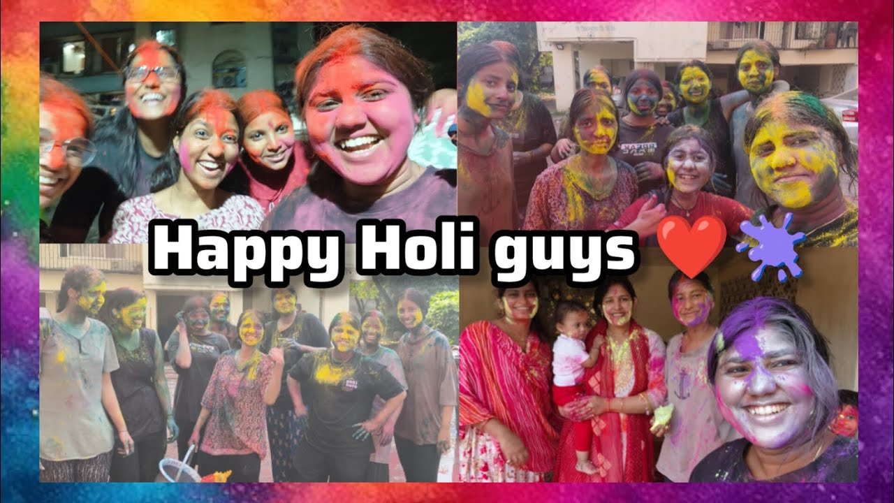   Happy Holi guys ❤️II Holi vlog🤣🤣