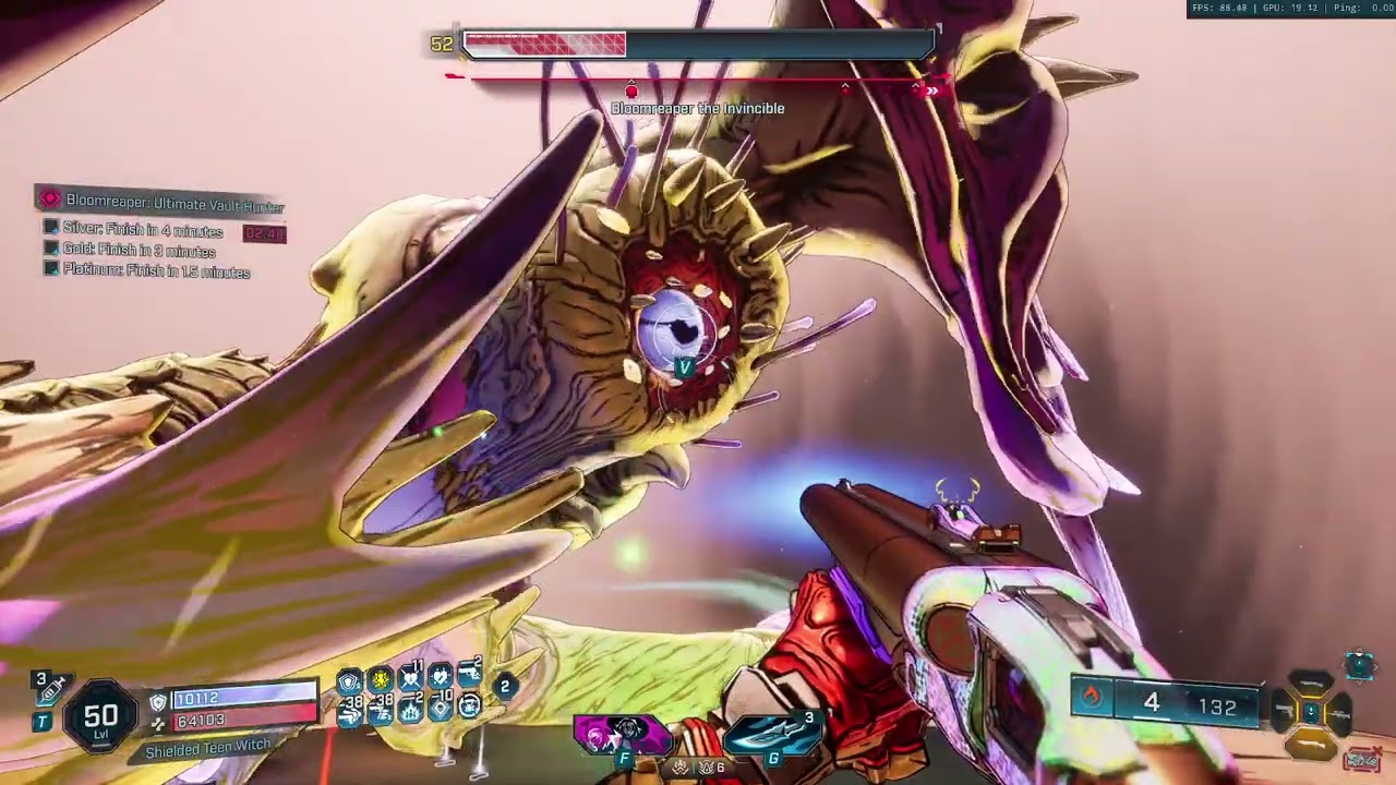 Borderlands 4 Bloom Reaper platinum with songbird and hellwalker