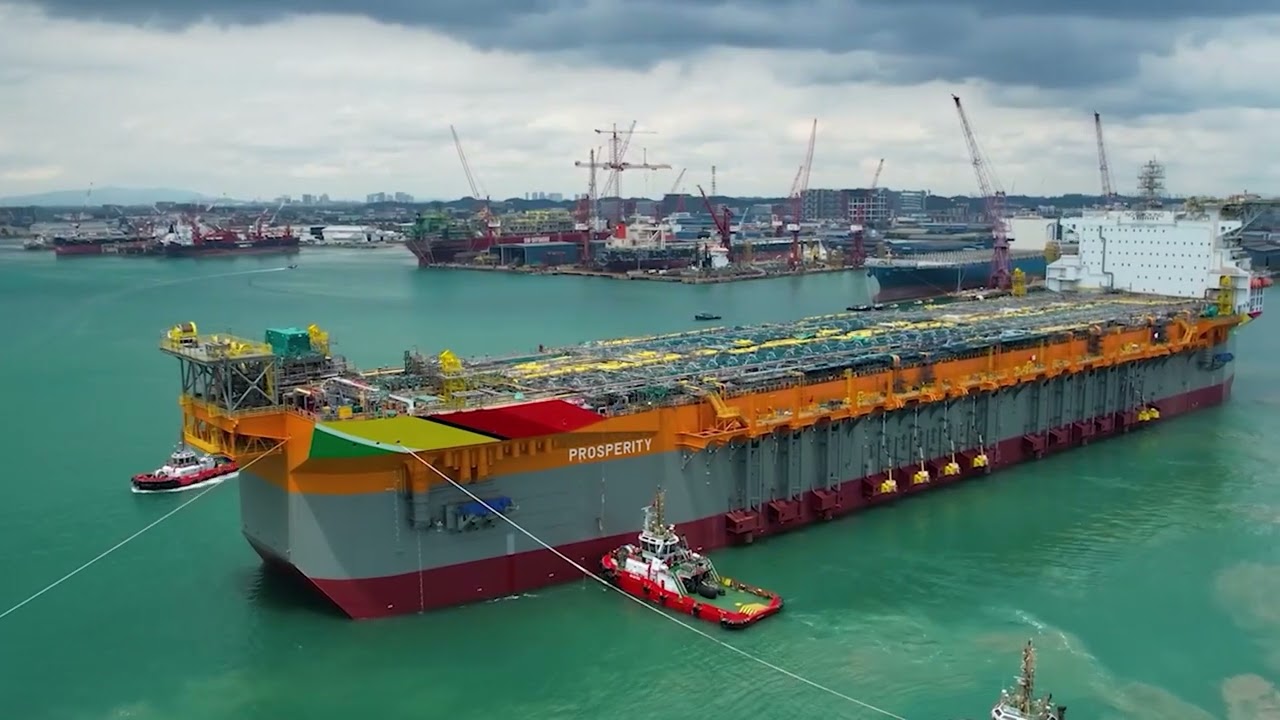 Prosperity FPSO Leaving Dry Dock
