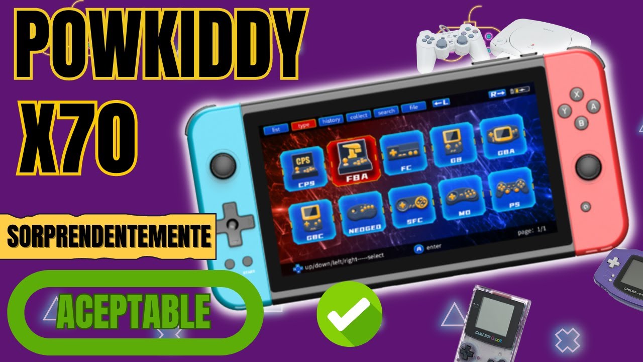 Powkiddy x70 Enorme consola tipo switch