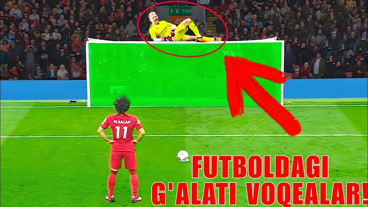 BUNI KO'RMASANGIZ ISHONMAYSIZ! FUTBOLDA SODIR BO'LGAN 10-TA ENG G'AROYIB HOLATLAR!