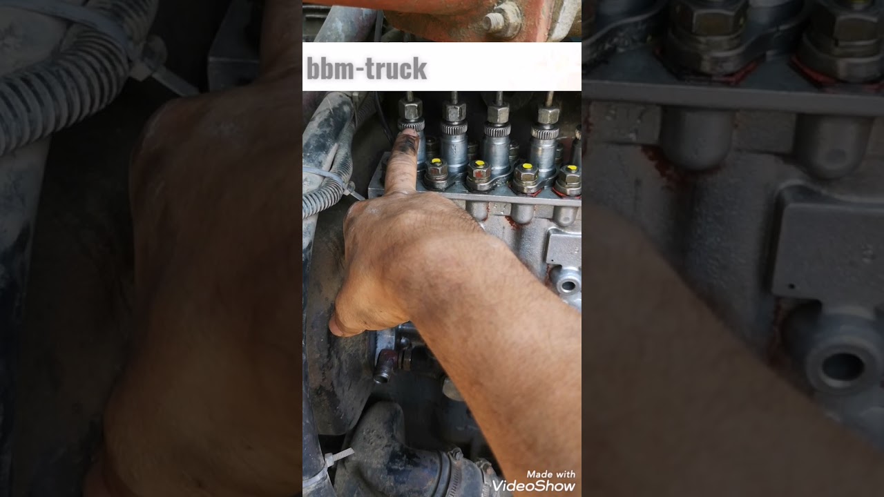 calage pompe d'injection des moteurs diesel 6cylindres #renaulttrucks #Renault_R340