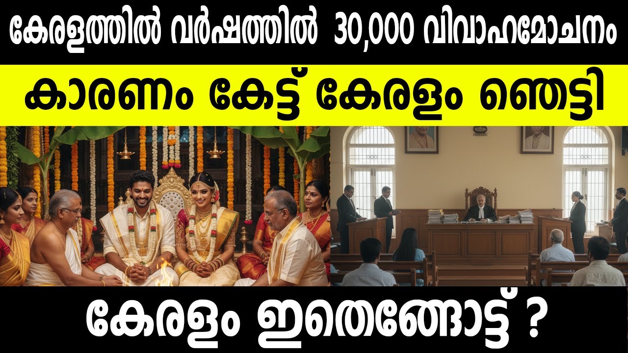 കേരളത്തിൽ വർഷത്തിൽ  30,000 വിവാഹമോചനം |   കാരണം കേട്ട് കേരളം ഞെട്ടി | കേരളം ഇതെങ്ങോട്ട് ? | DIVORCE