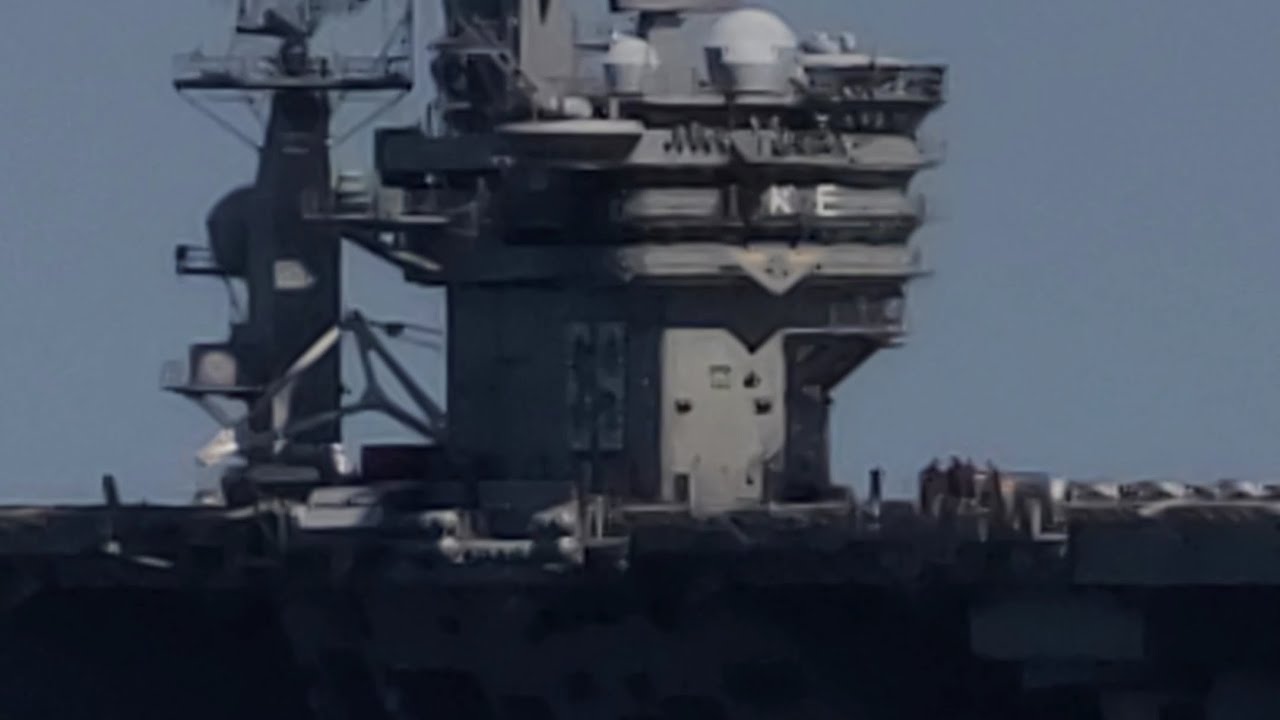 USS Dwight D Eisenhower (CVN- 69)   Length 1,092 feet  Prop: 2 × Westinghouse A4W nuclear reactors