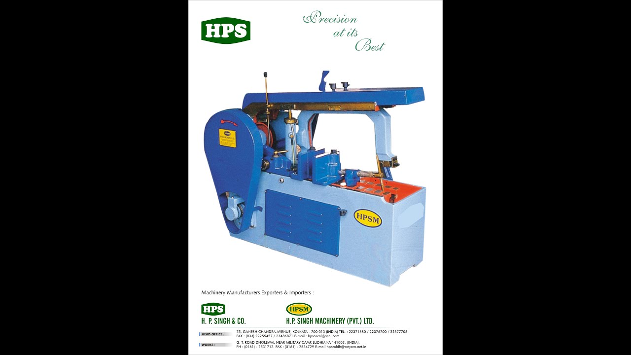 Hacksaw Machine Hydraulic Working HPSM Make 400 mm capacity for Price contact 983035077/987223290