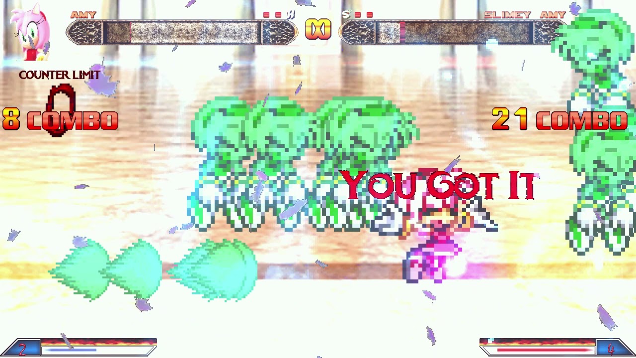 MugenChallenge Amy Vs Slimey Amy Clones