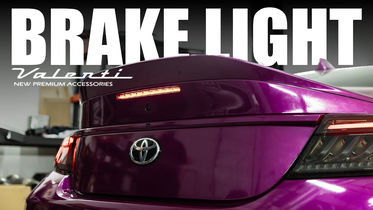 GR86 Valenti Upgraded trunk brake light install