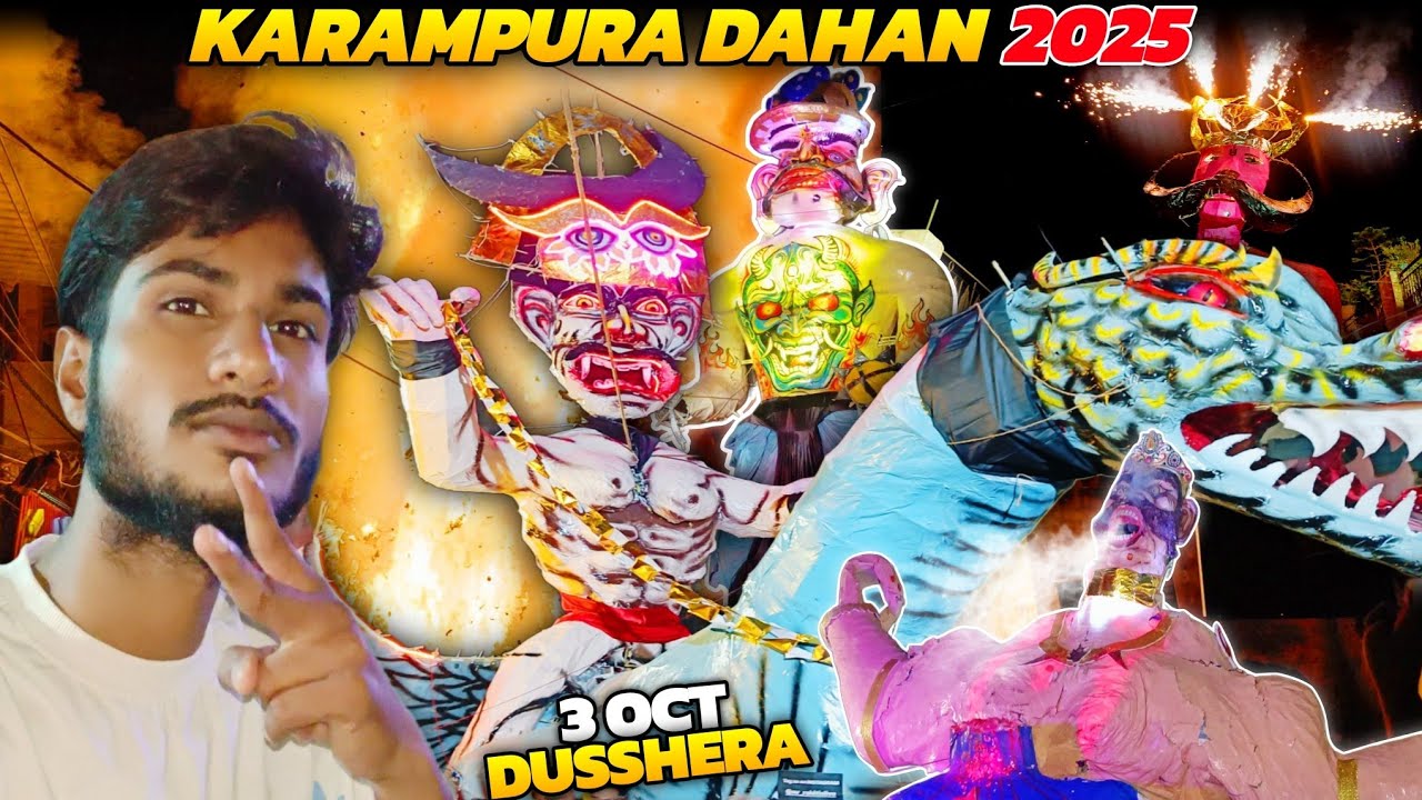 Kabhi Nahin Dekhe Hoge Aeshe Ravan's Karampura Main 3 October ko Banaya Dusshera | Shivudesiii vlogs