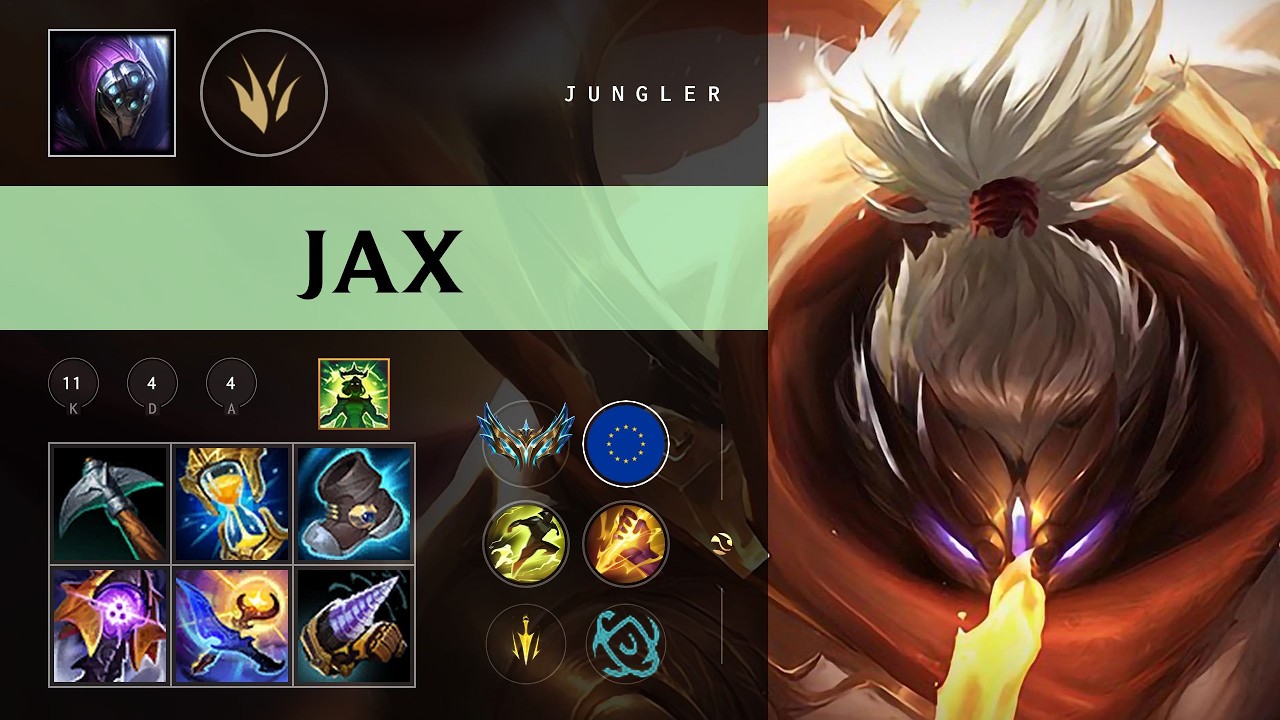 (SK Skeanz) Jax Jungle vs Nocturne - EUW Challenger Patch 26.10