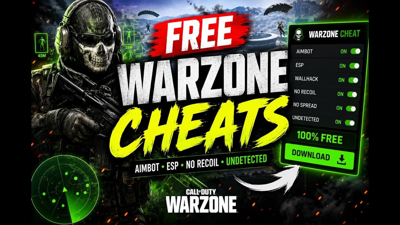 WARZONE FREE CHEAT 2026🔥Download  (Aimbot, ESP, Wallhack)
