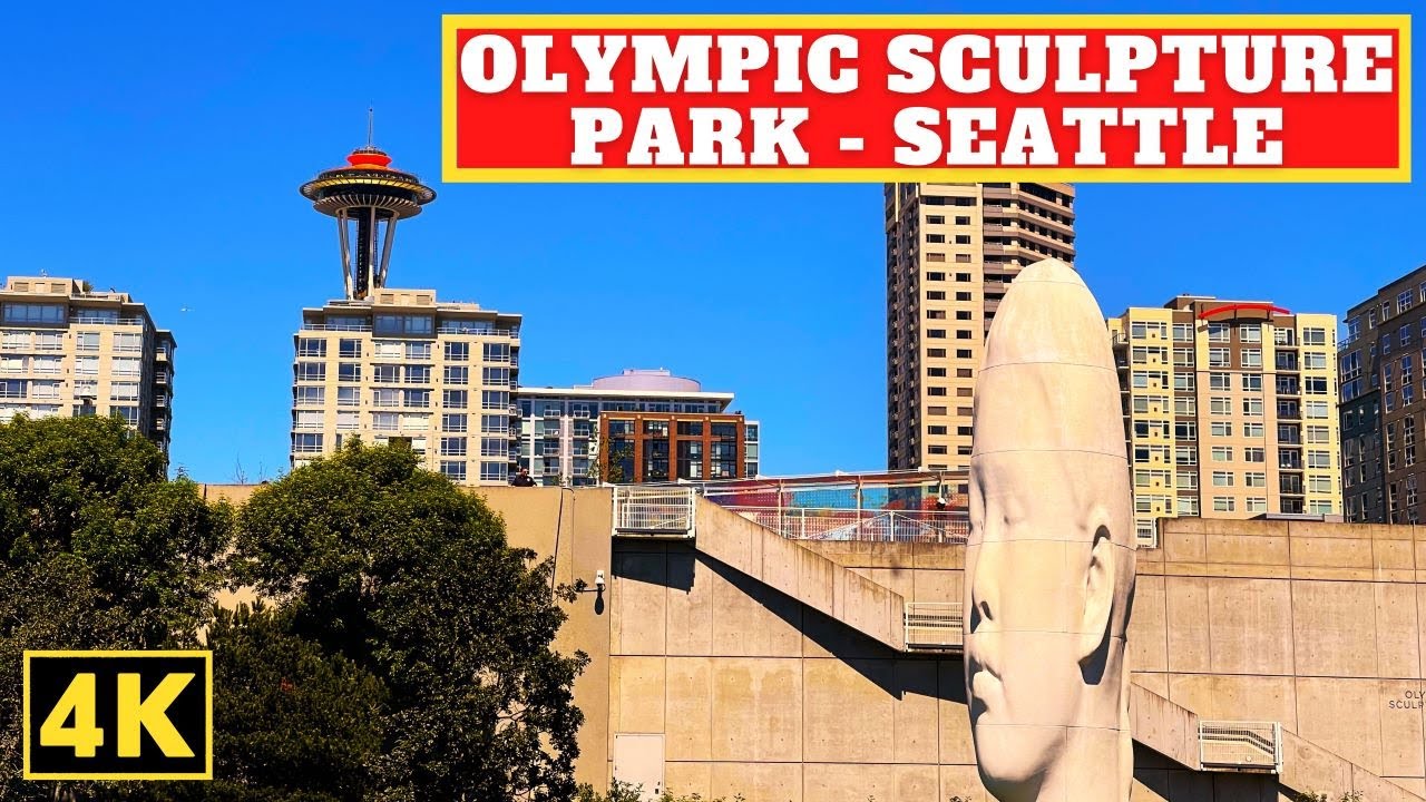 Seattle OLYMPIC SCULPTURE Park Seattle, Washington | 4K Walking Tour 🇺🇸