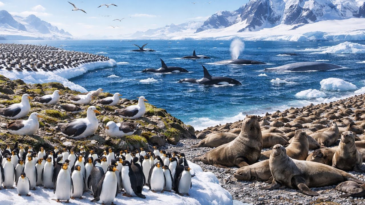 Tembera Umugabane Wa ANTARCTICA Utuwe n'INYAMASWA Gusa! Nta MUNTU Uhatuye.