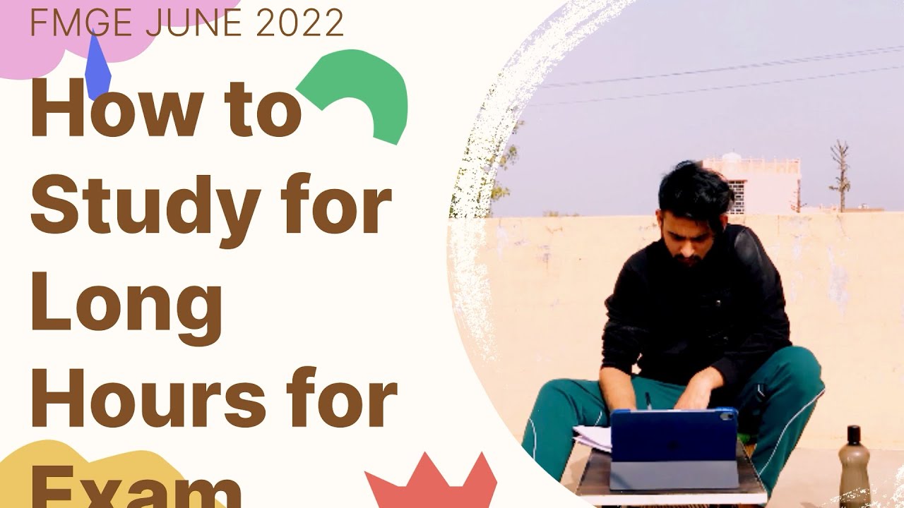How to study for long hours for fmge exam||FMGE June 2022|| 12 JANUARY 2022|| #fmge