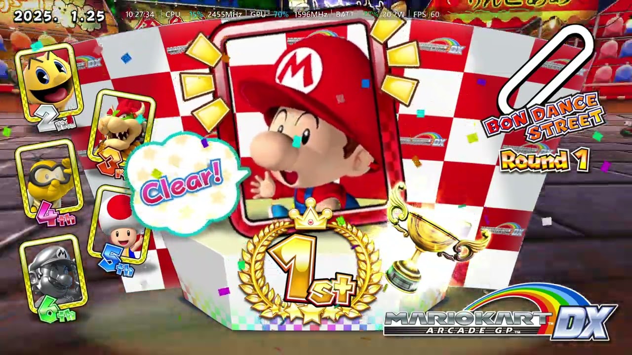 Mario Kart Arcade GP DX (JPN) (2013) - Test & Gameplay (Asus ROG Ally / TeknoParrot)