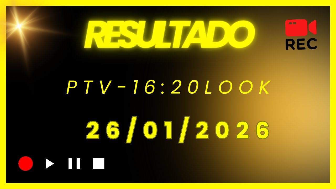 Resultado do jogo do bicho ao vivo -  PTV- 16:20H  26/01/2026