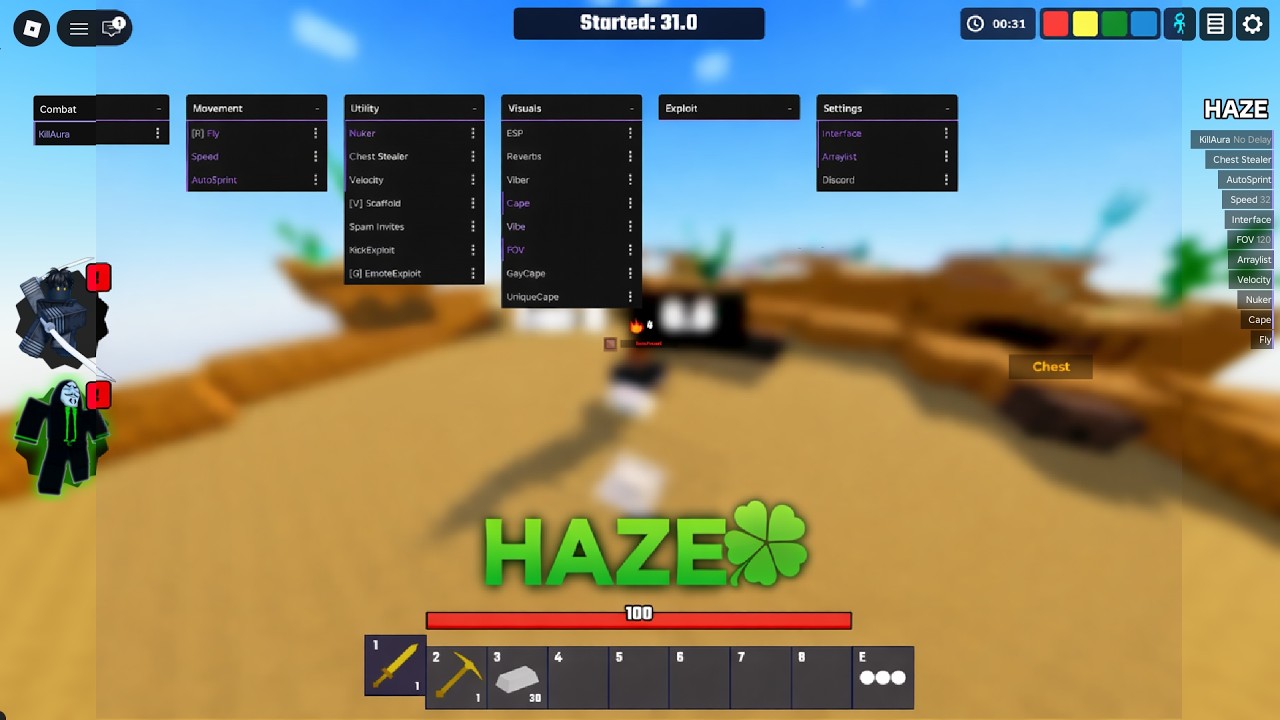 Haze - NEW AND BEST BedFight OP Script