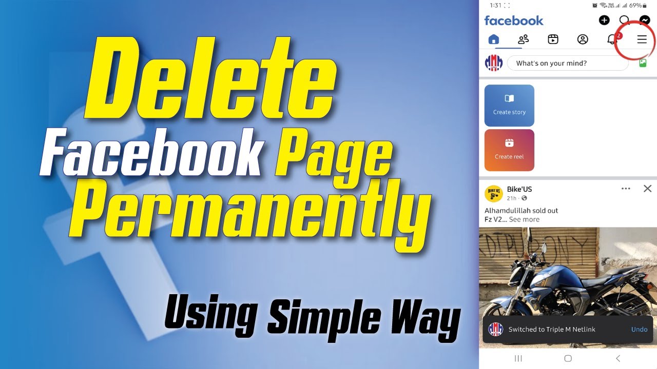 Delete Facebook page | Using Simple Method #msquaretech