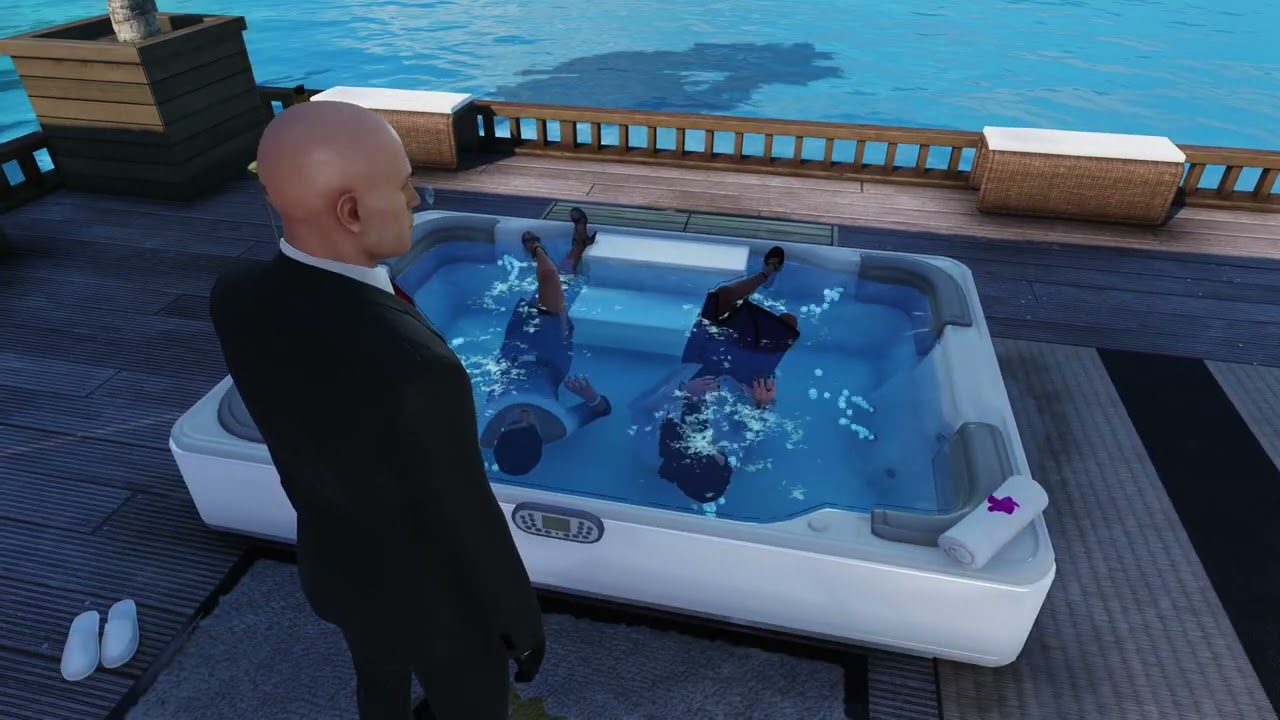 Hitman WoA Dalia Margolis and Francesca De Santis Drowned (Pool)