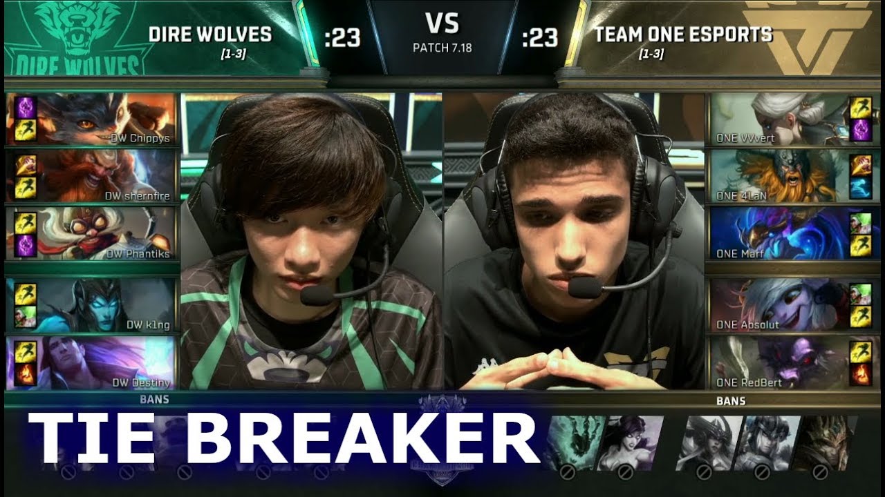 Dire Wolves vs Team oNe eSports - Tie Breaker | S7 LoL Worlds 2017 Play-in Stage | DW vs ONE G3