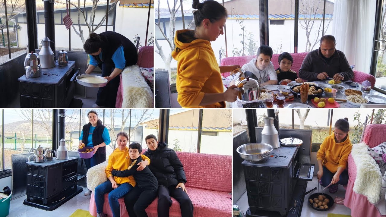 Köy Hayatını Özleyenler 👉Bu Video Tamda Size Göre _Sobanın Keyfini Yaşadık 