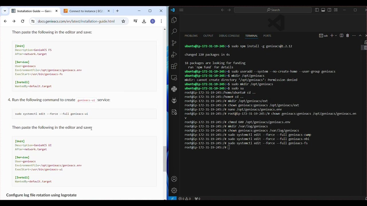 Easy TR-069 GenieACS Server Installation on  Ubuntu