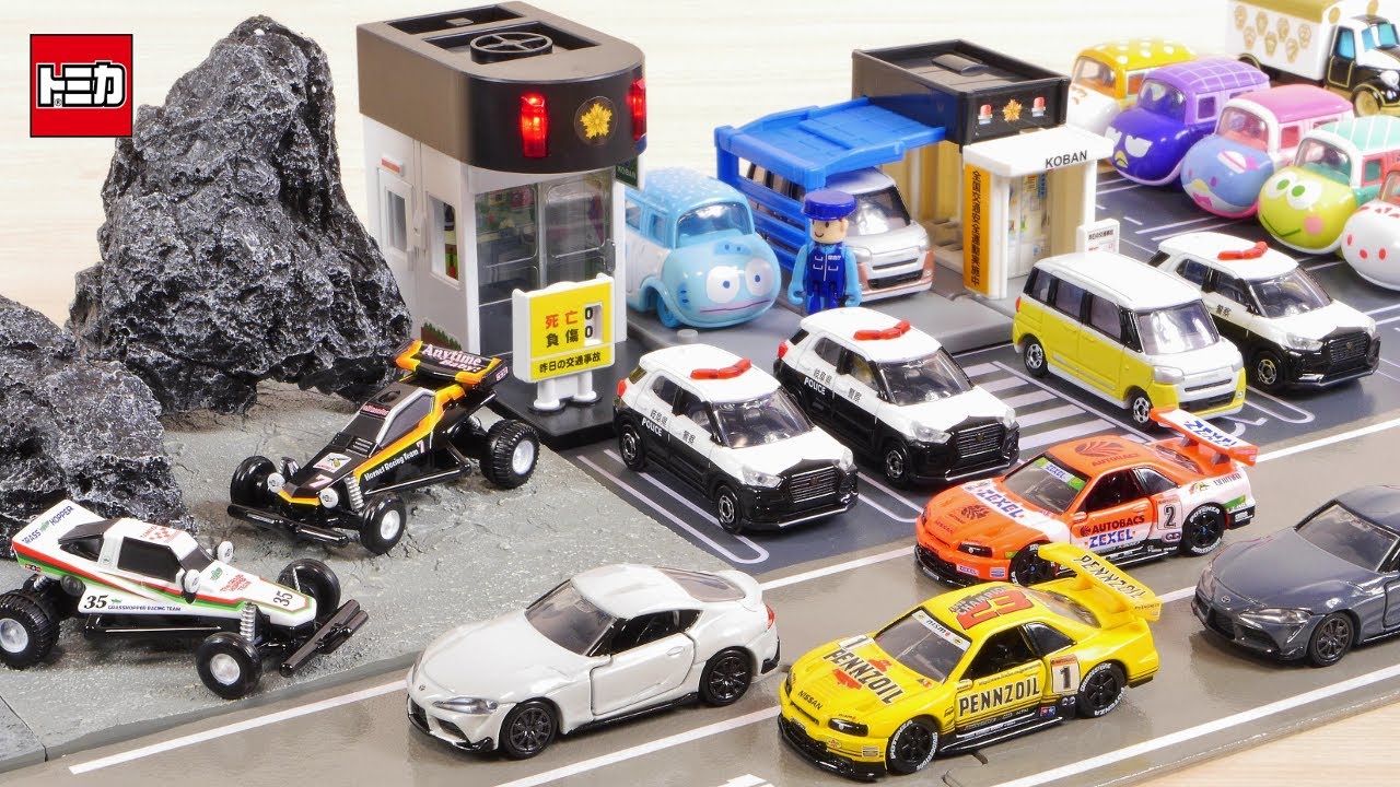 トミカタウン交番のおともに！ 新作ロッキーパトカー GRスープラ ムーヴ キャンバス ARTA トミカレイアウト ／ New Tomica in this month