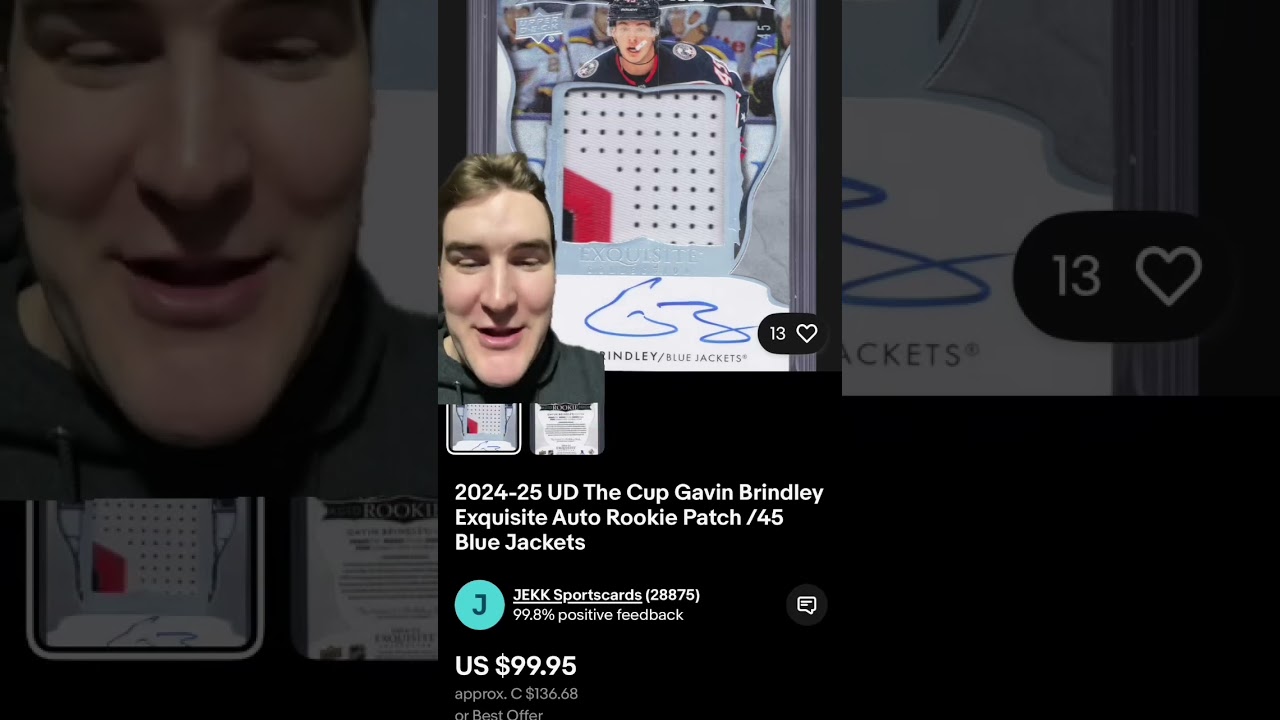 Gavin Brindley! #lucmitch #thehobby #hockeycards #gavinbrindley