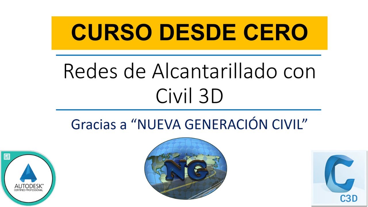 Curso de Redes de Alcantarillado con Civil 3D (Sesión 01)