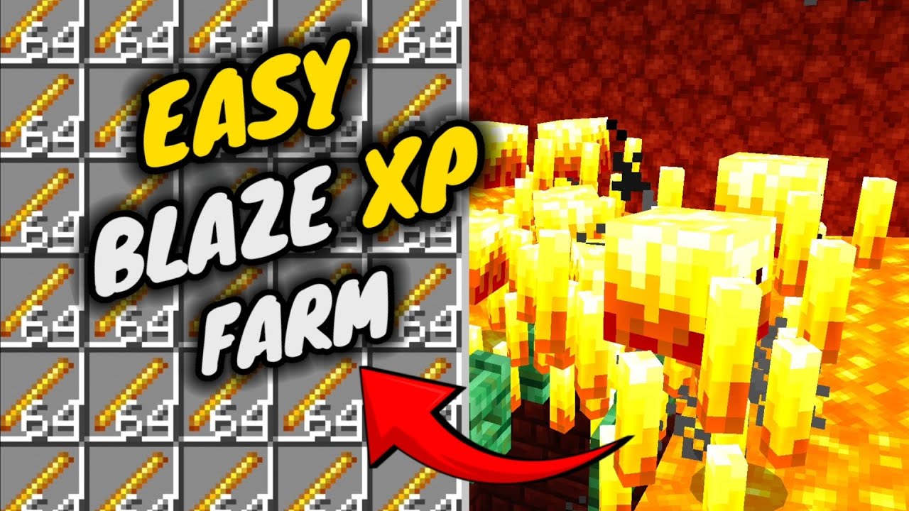 EASY ! Blaze Xp farm for Bedrock/Java/PE 1.21+🔥 - (2026)