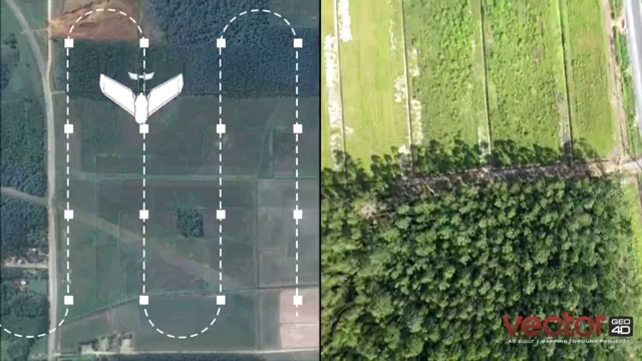 Levantamento aéreo para projeto de engenharia