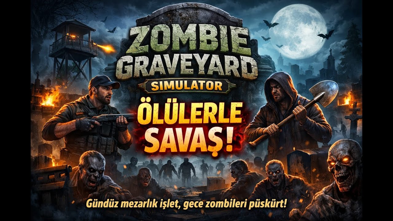 Gündüz Mezarlık İşlet , Gece Zombileri Püskürt | Zombie Graveyard Simulator